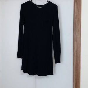 Long sleeve black dress